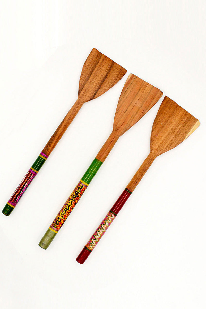 Handmade Lacquered Wooden Cooking Spatula (14 in) main image 0