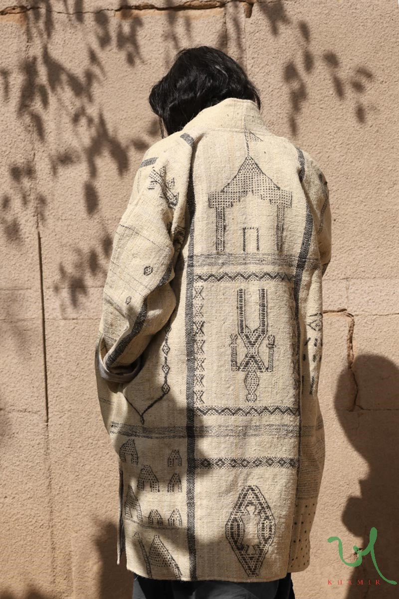 Buy Oversize Handwoven Wool Designer Jacket Khamir – khamircrafts