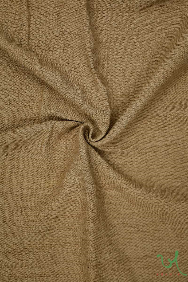 Mustard Plain Handwoven Kala Cotton Fabric (2x2 Ply) – khamircrafts